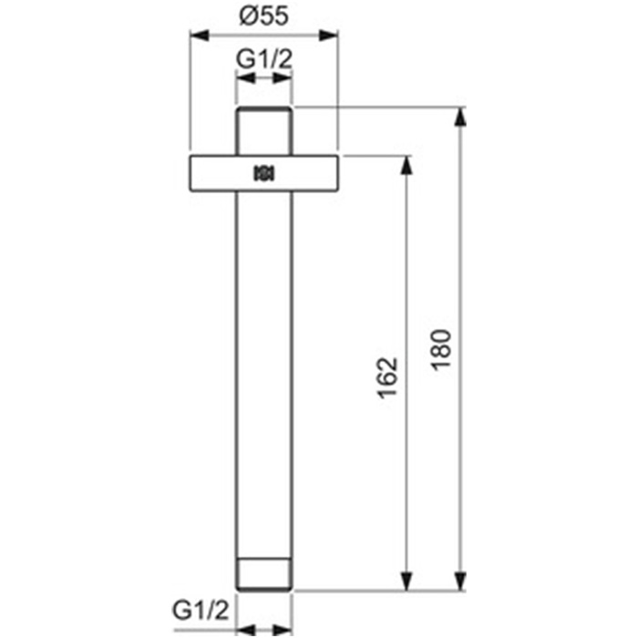 IDEAL STANDARD IDEAL IDEALRAIN ΒΡΑΧΙΟΝΑΣ ΟΡΟΦΗΣ 15cm B9446AA IDEAL STANDARD IDEAL IDEALRAIN BRAXIONAS OROFIS 15cm B9446AA